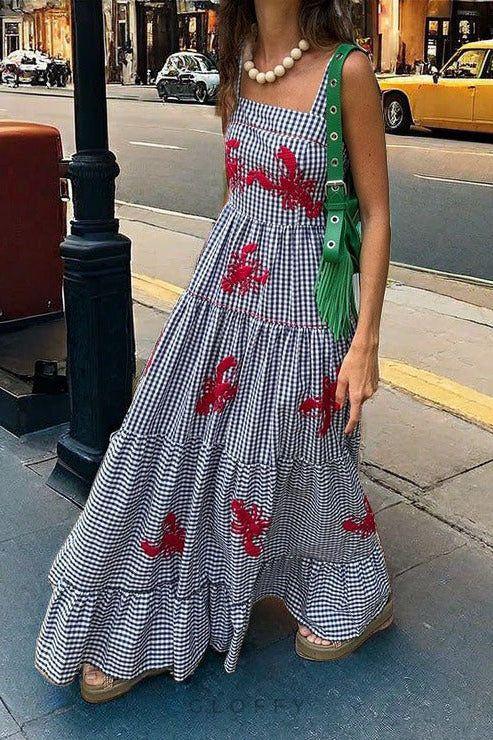 Alya Lobster Midi Elbise