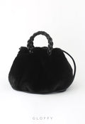 Amara Örgü Tasarımlı Kürk Crossbody Çanta
