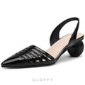 Aria Örgü Detaylı Slingback Topuklu Ayakkabı