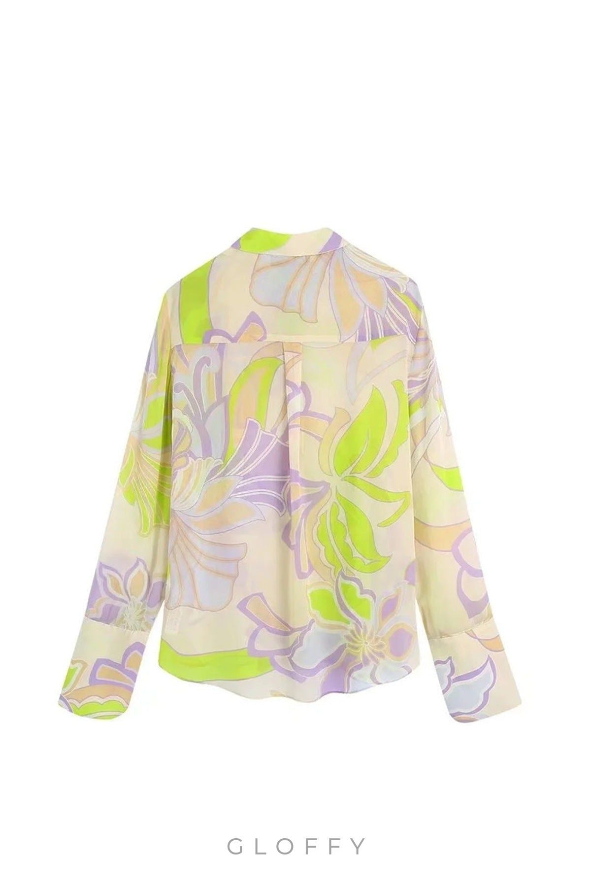 Selena Akış Desenli Bluz Takımı