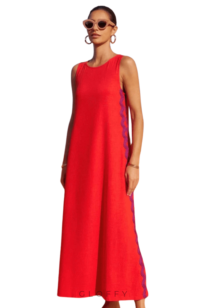 Serena Dantel Detaylı Midi Elbise