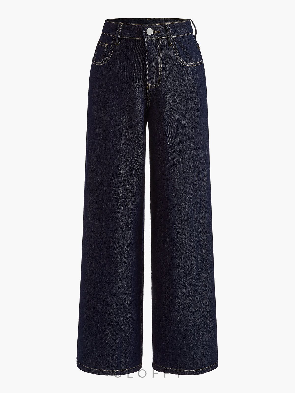 Aurora Vintage Geniş Paça Denim Jeans