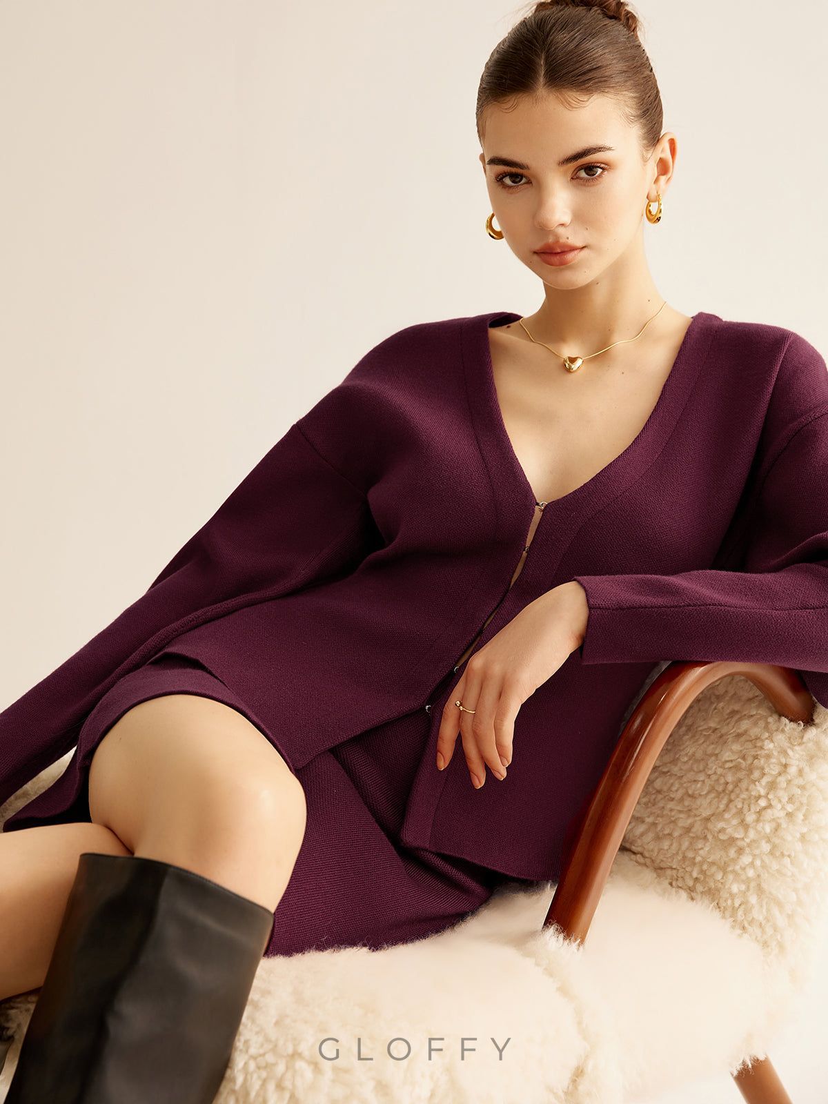 V-Yaka Çok Amaçlı Dar Kesim Hırka