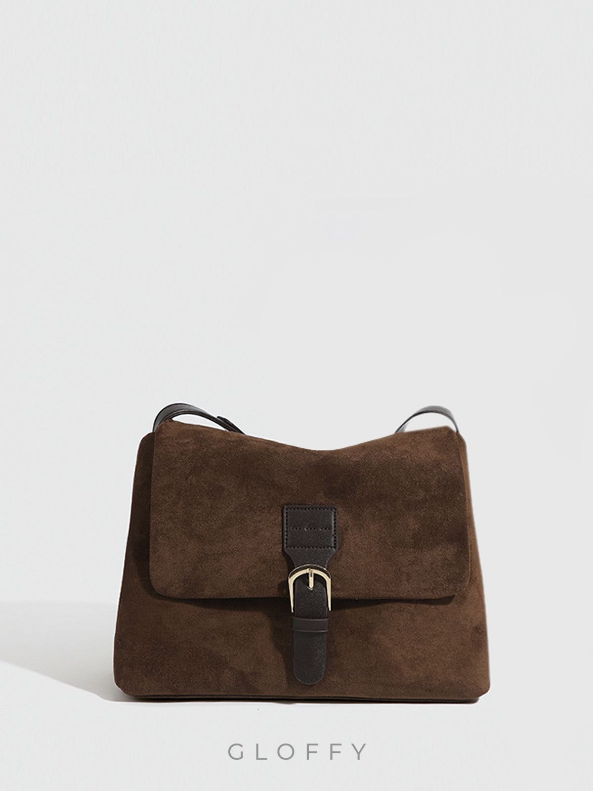 Vintage Tokalı Kapaklı Omuz Çantası