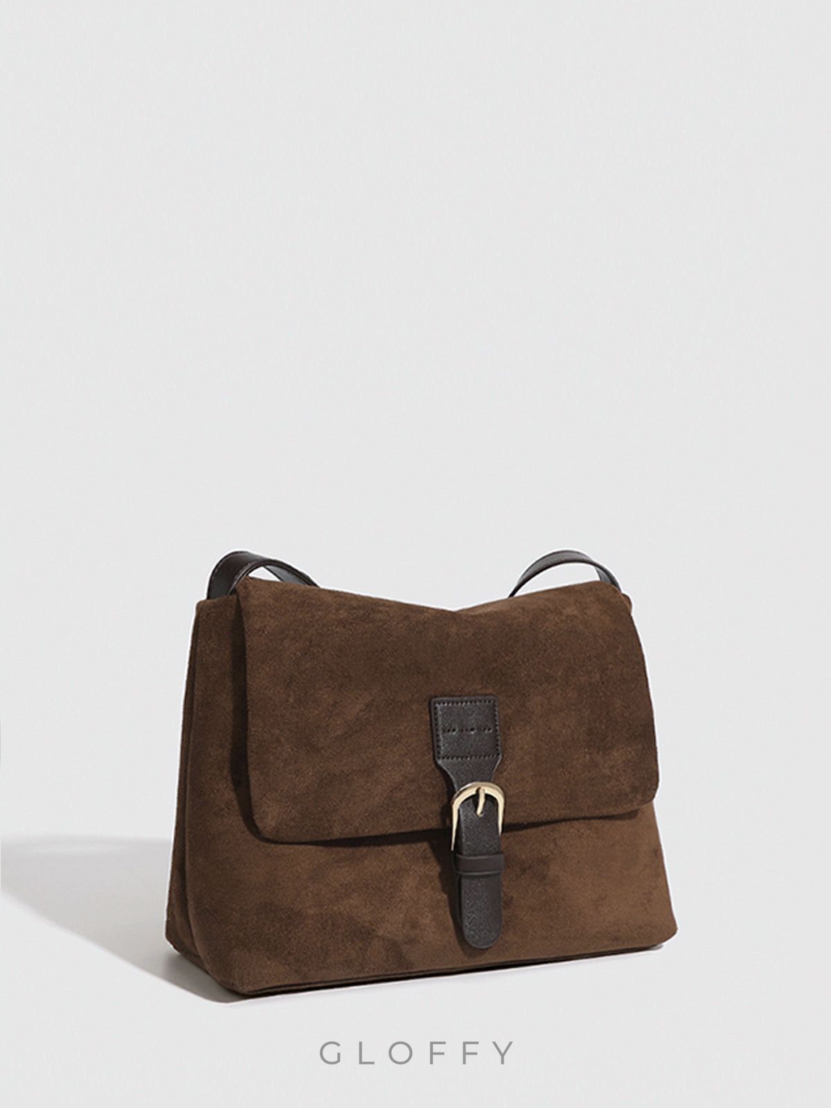 Vintage Tokalı Kapaklı Omuz Çantası