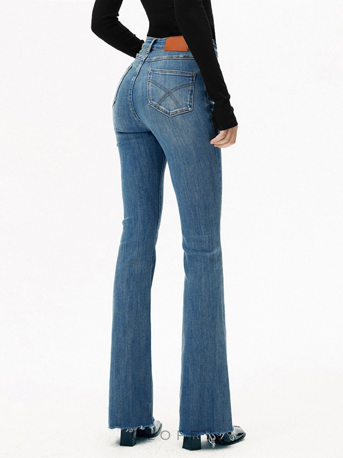 Fiona Yüksek Bel Bootcut Denim Jeans