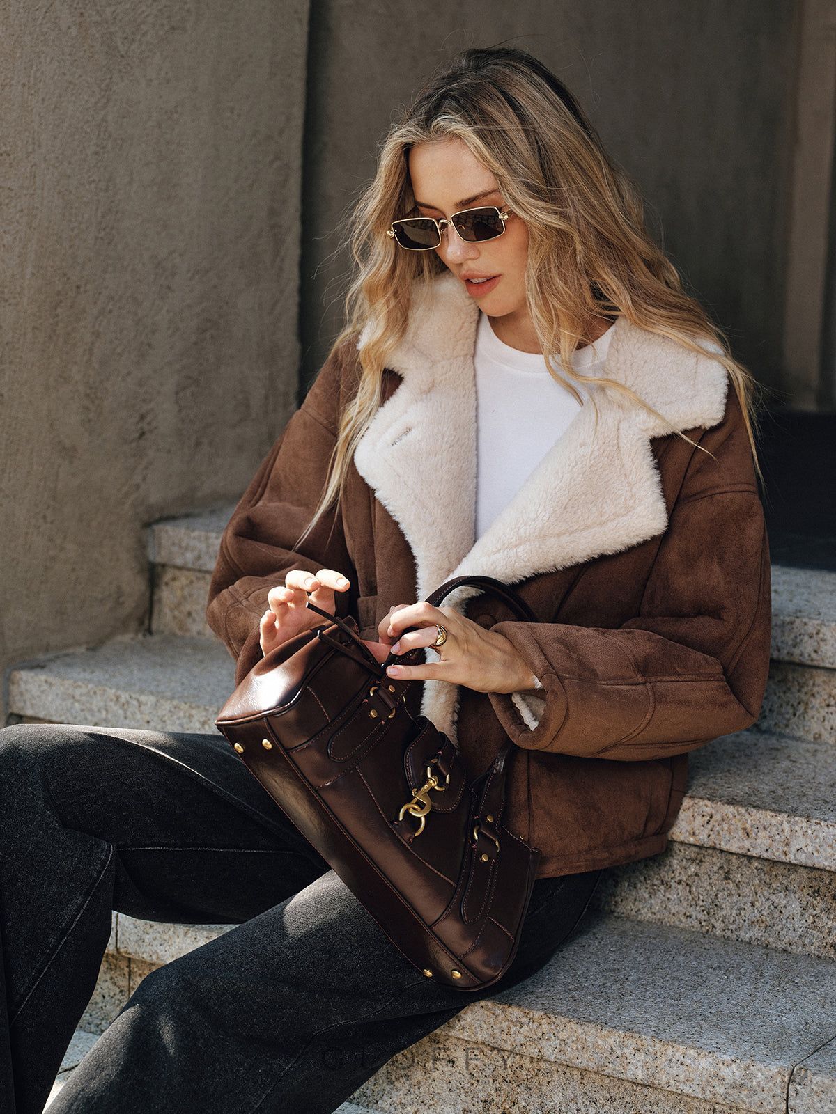 polar astarlı yaka kaban