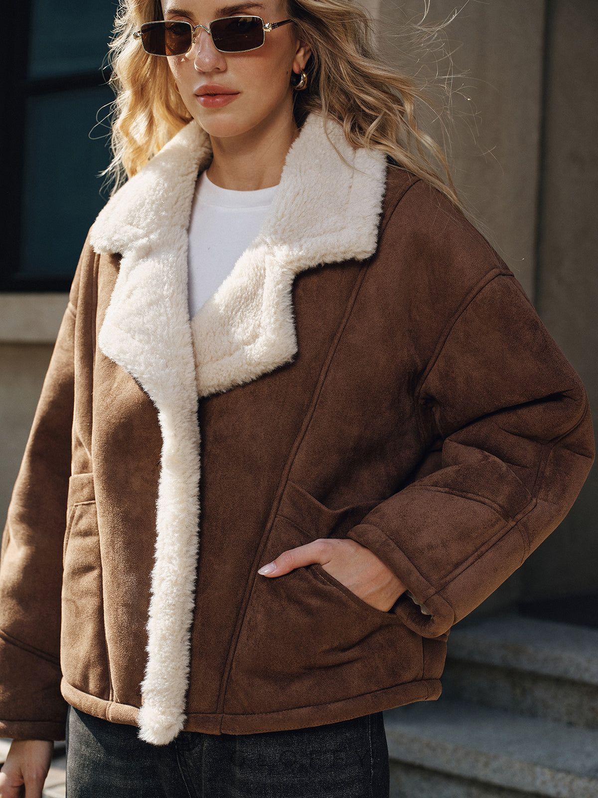 polar astarlı yaka kaban