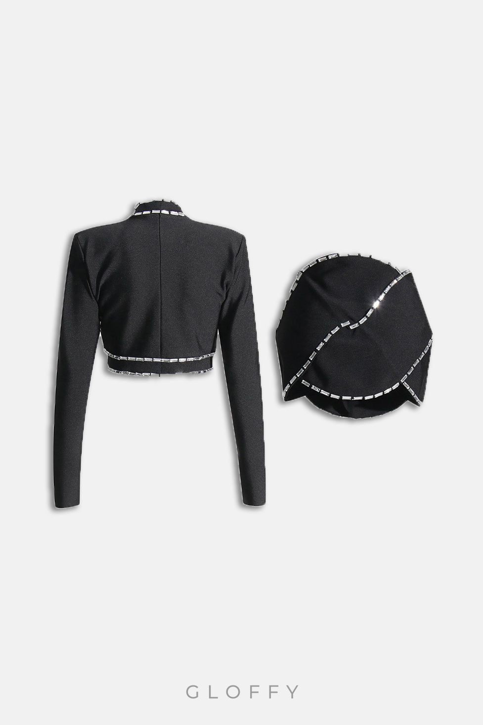 Blake Süslemeli Bandaj Detaylı Kısa Blazer Takım