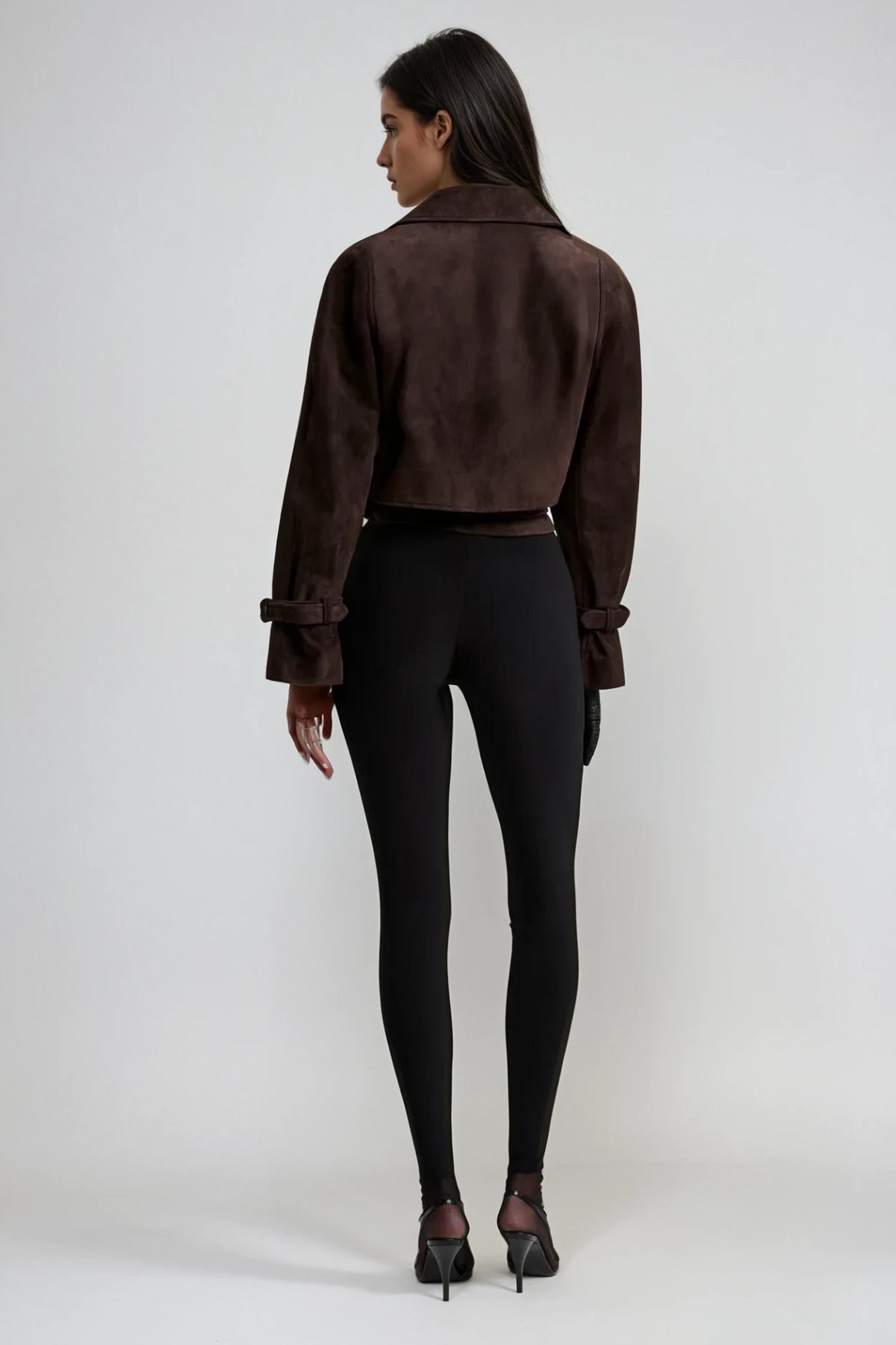 Chioma Yaka Tokalı Süet Ceket