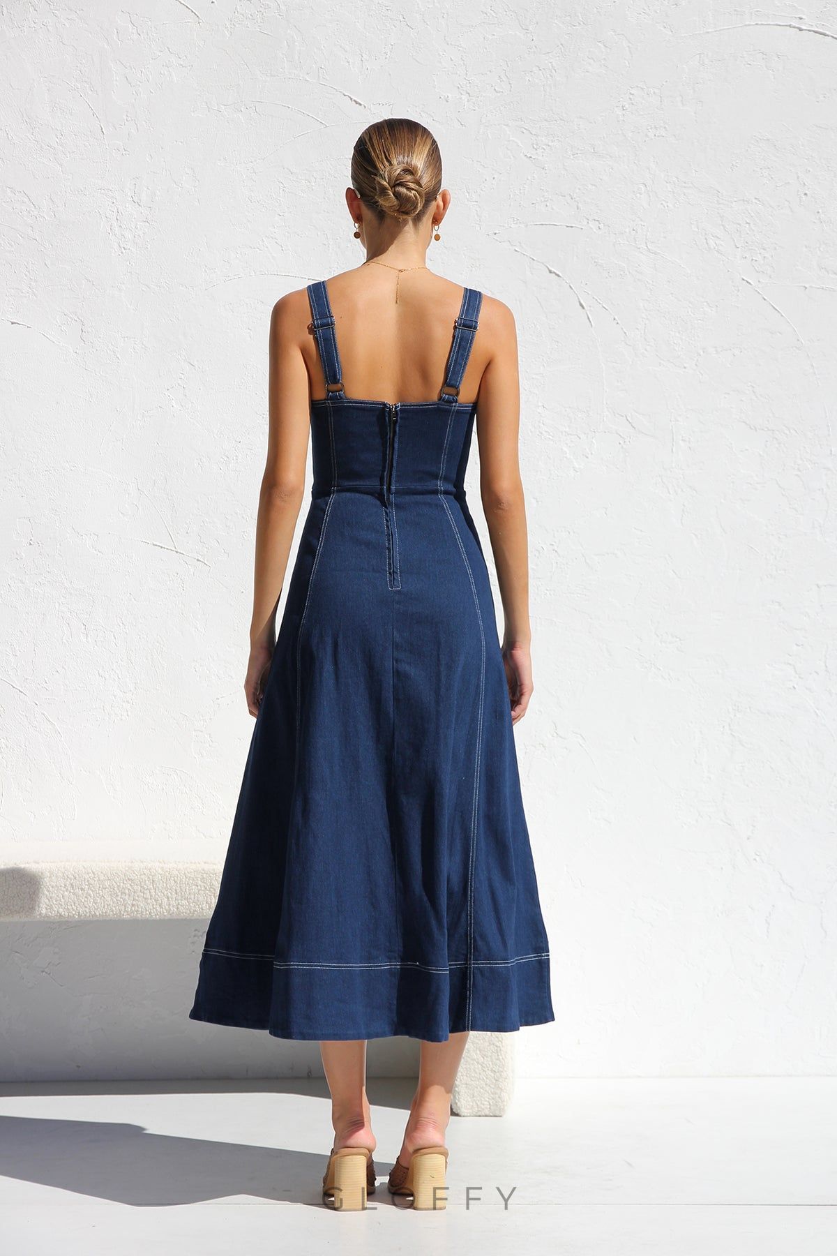 Danielle İndigo Midi Elbise