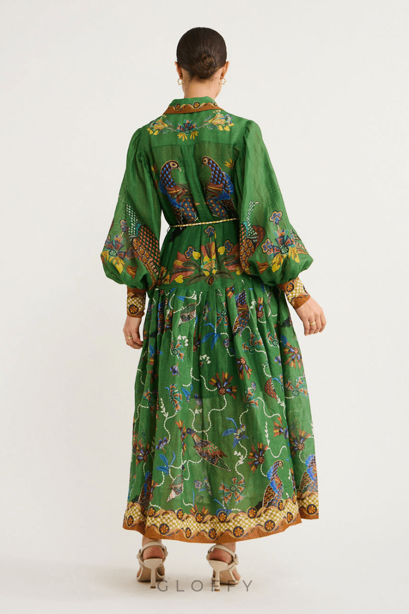 Marcella Balon Kol Maxi Elbise