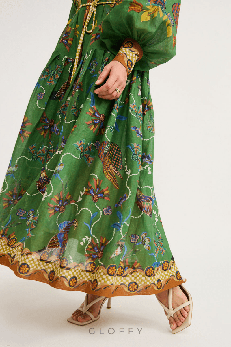 Marcella Balon Kol Maxi Elbise