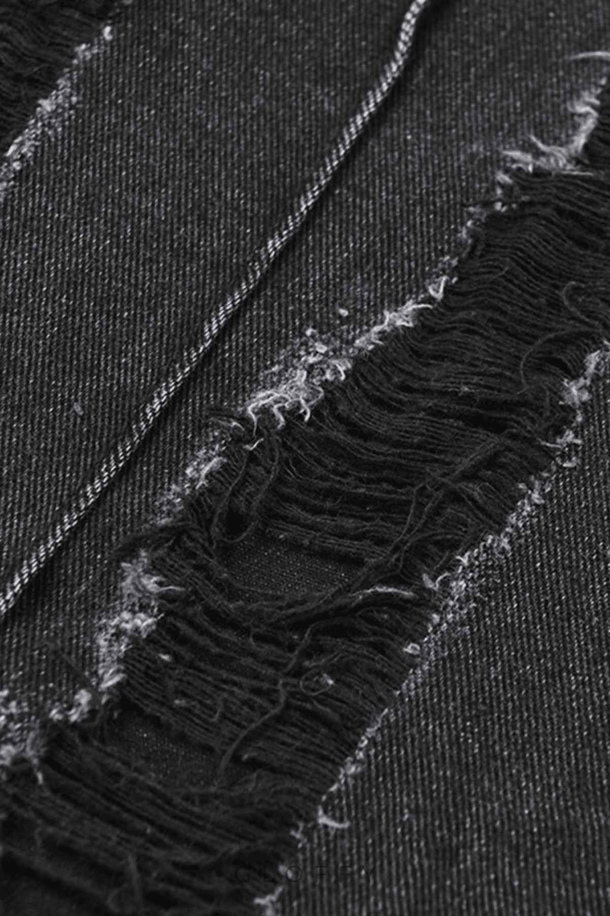 Melany Püsküllü Yüksek Yırtmaçlı Denim Maxi Etek