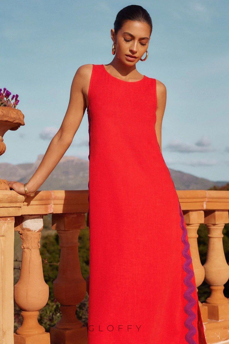 Serena Dantel Detaylı Midi Elbise