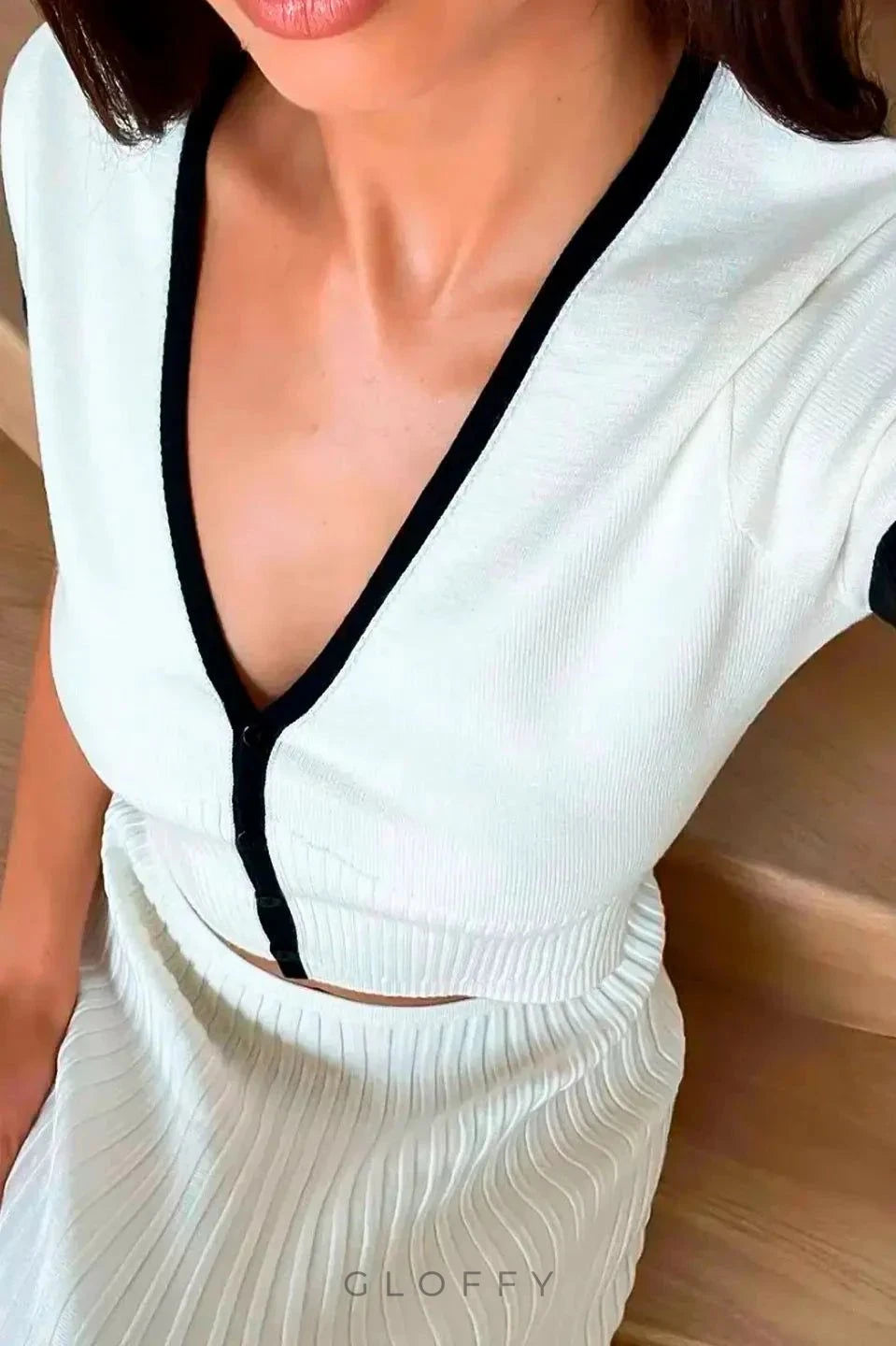 Ribbed Perfection Casual Chic Takımı