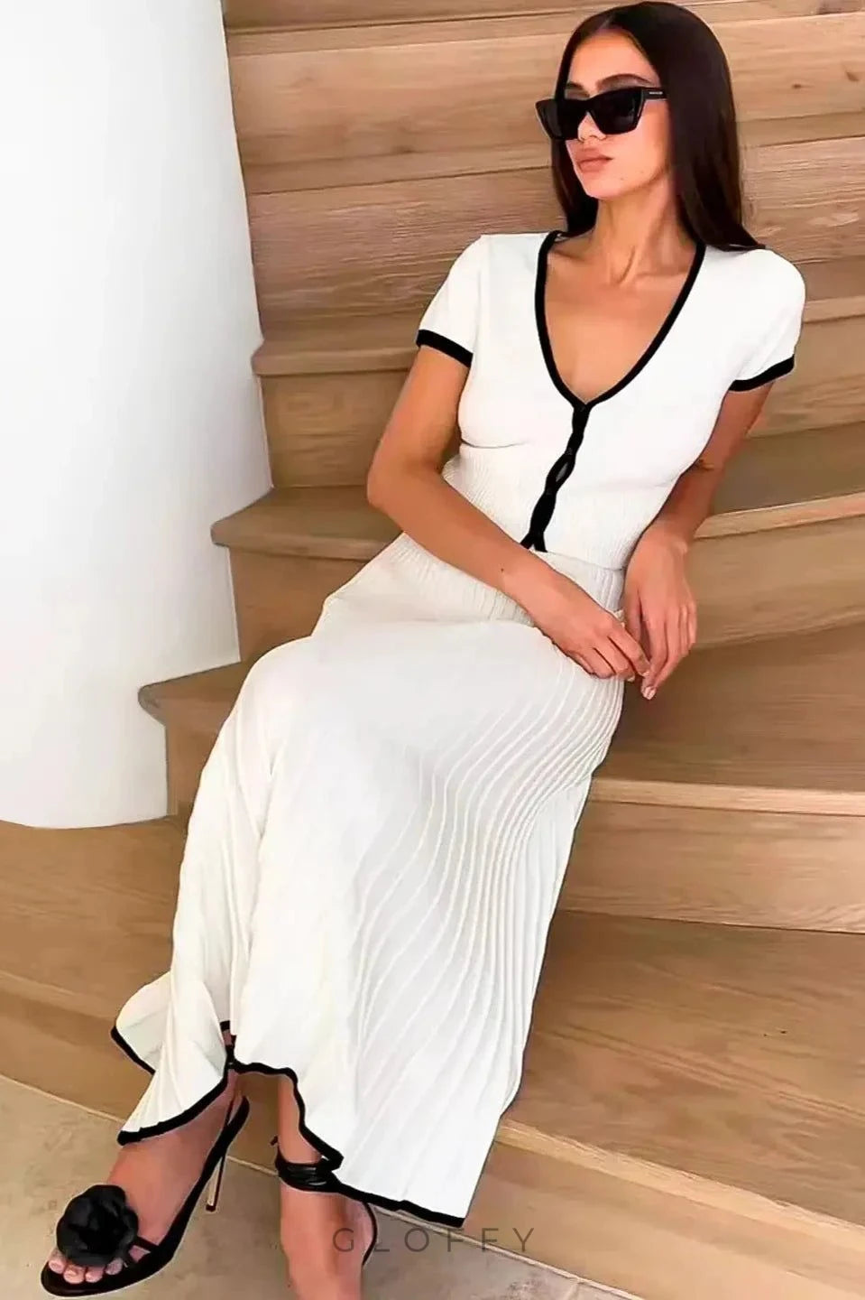 Ribbed Perfection Casual Chic Takımı