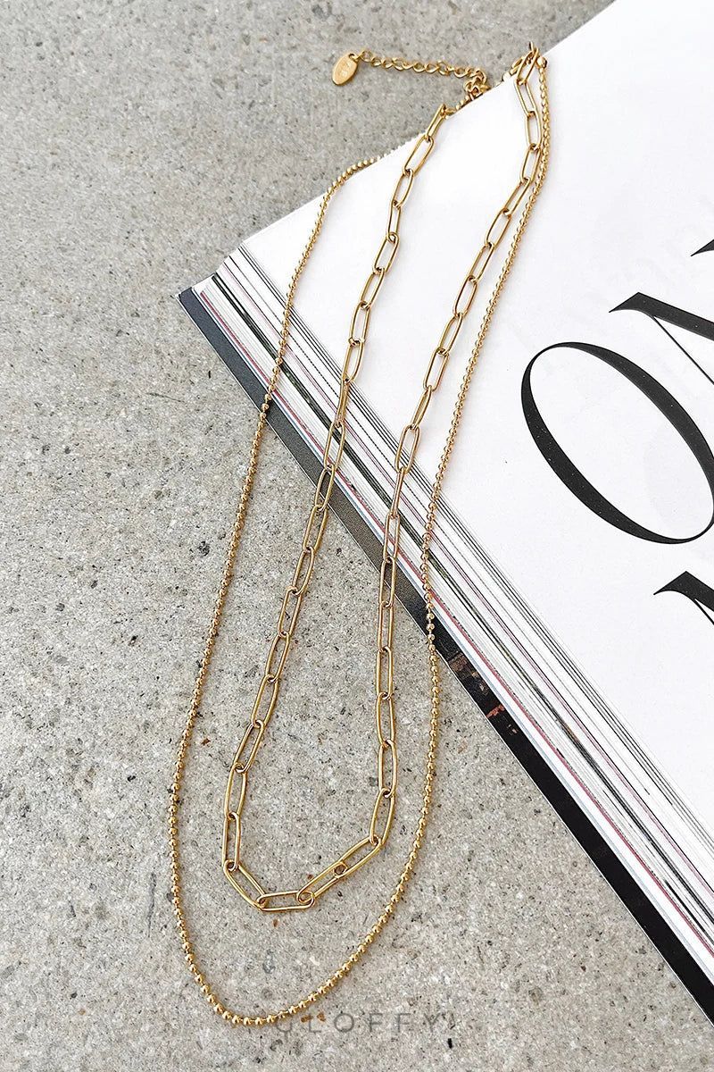 Dani Zincir Kolye Seti - Altın