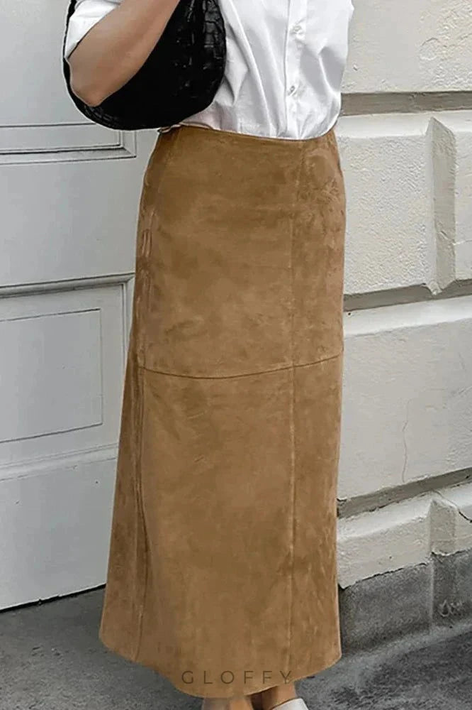 Arven Süet Maxi Etek