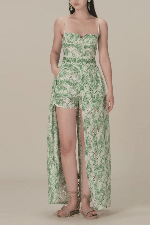 Ursule Spaghetti Çiçekli Etek Takımı