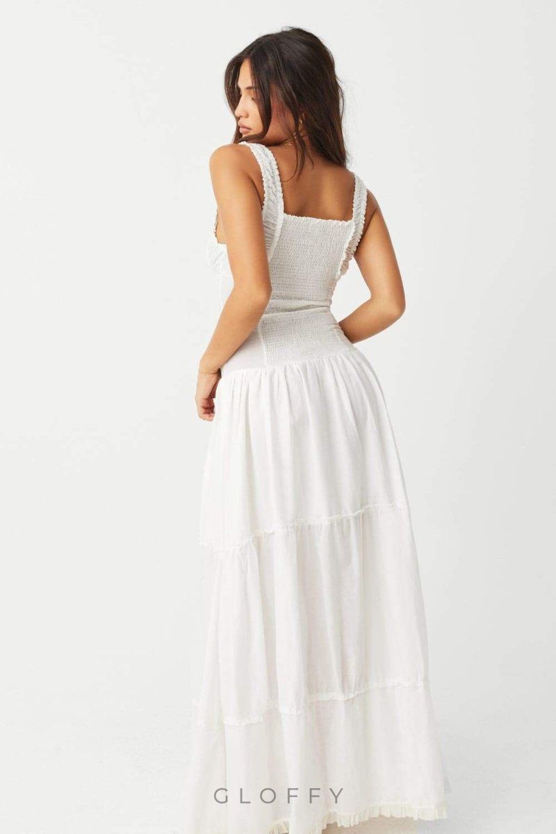 Anastasia Ruffle Maxi Elbise