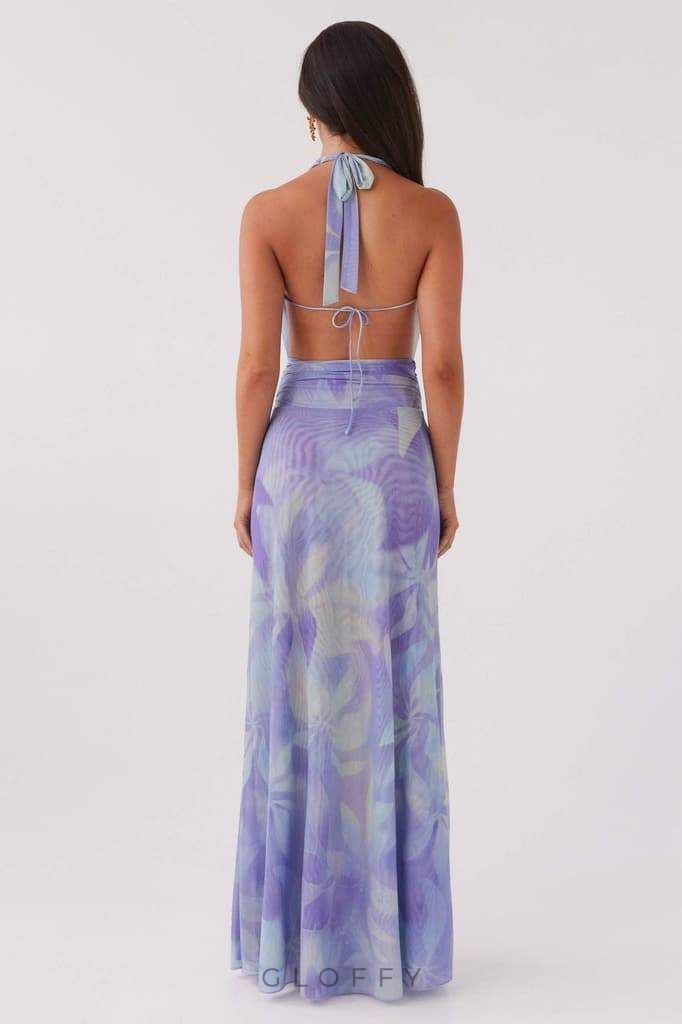 Antonia Halter Yaka Maxi Elbise