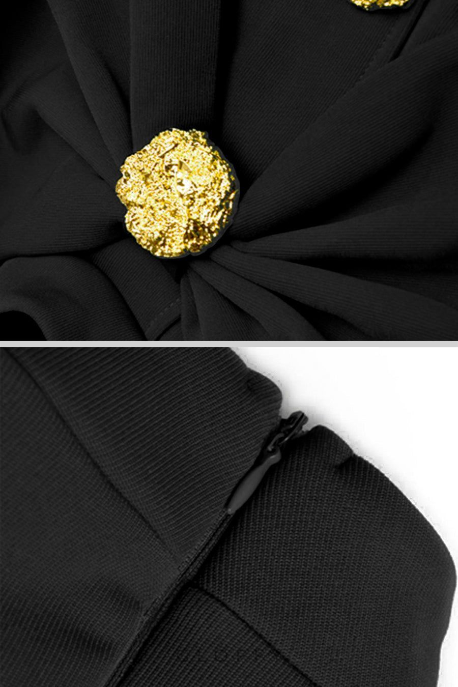 Celestine Fiyonk Detaylı Midi Elbise