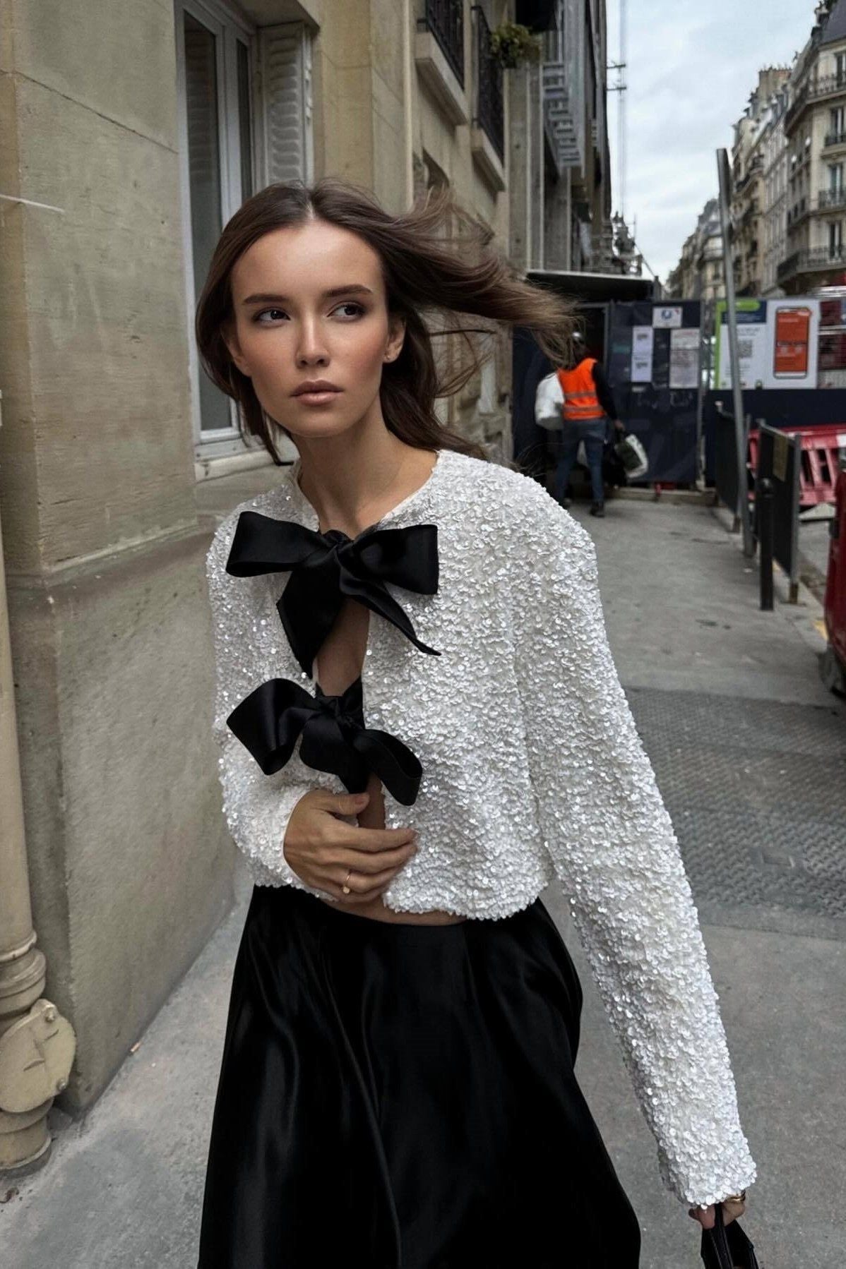 Cara Fiyonk Detaylı Payetli Bluz