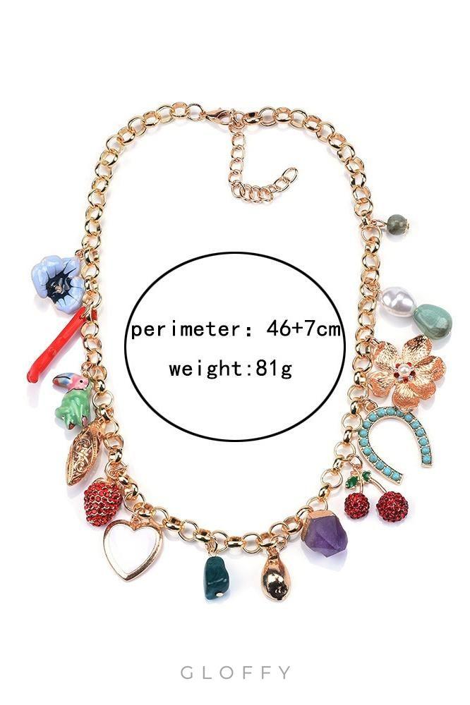 Kristal Çoklu Kolye