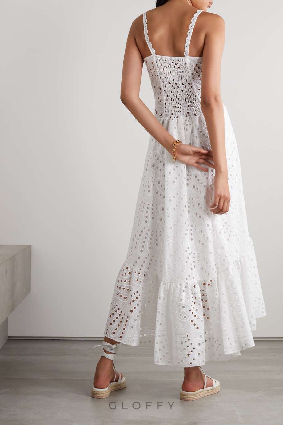 Dolly İşlemeli Dantel Midi Büstiyer Elbise