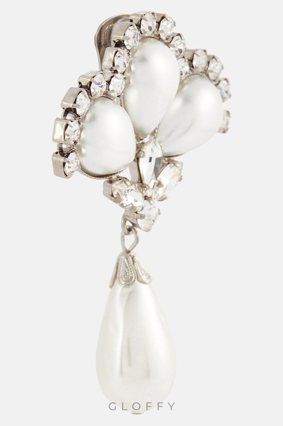 Debby İnci Pırlanta Damla Küpeler