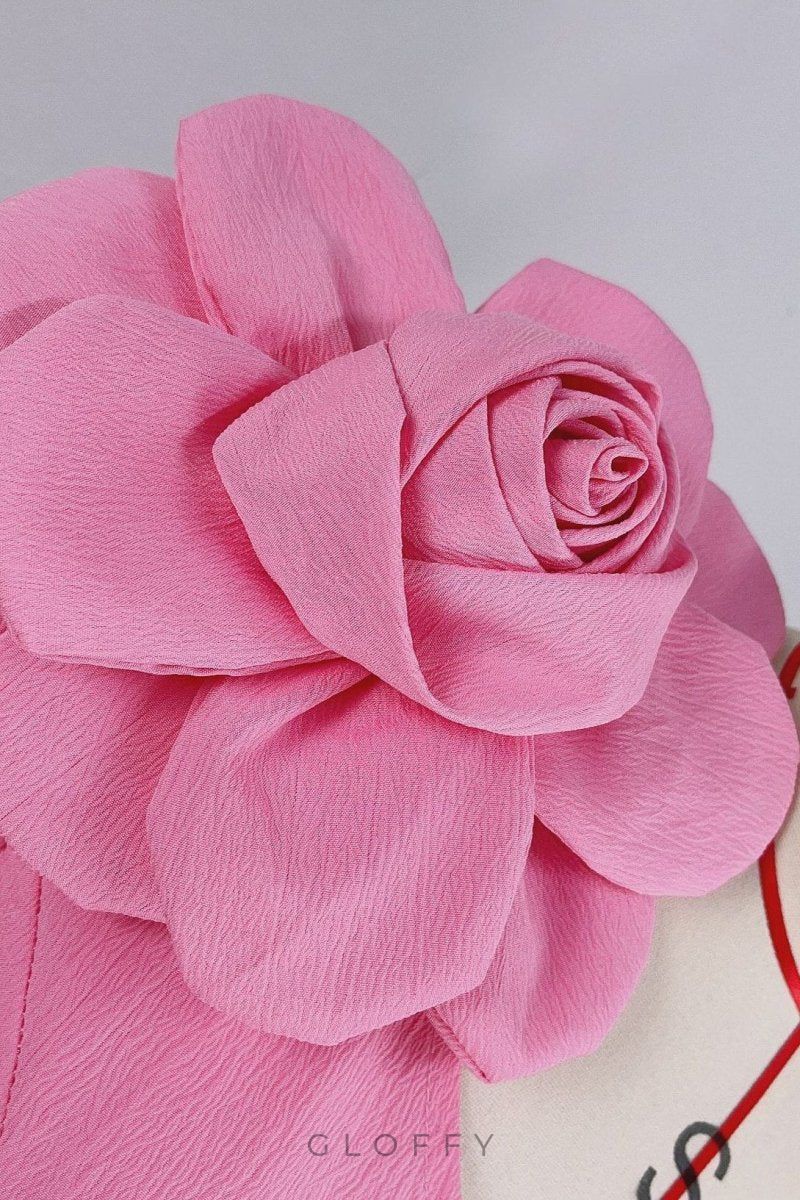 Lea Çiçek Dekorlu Midi Elbise