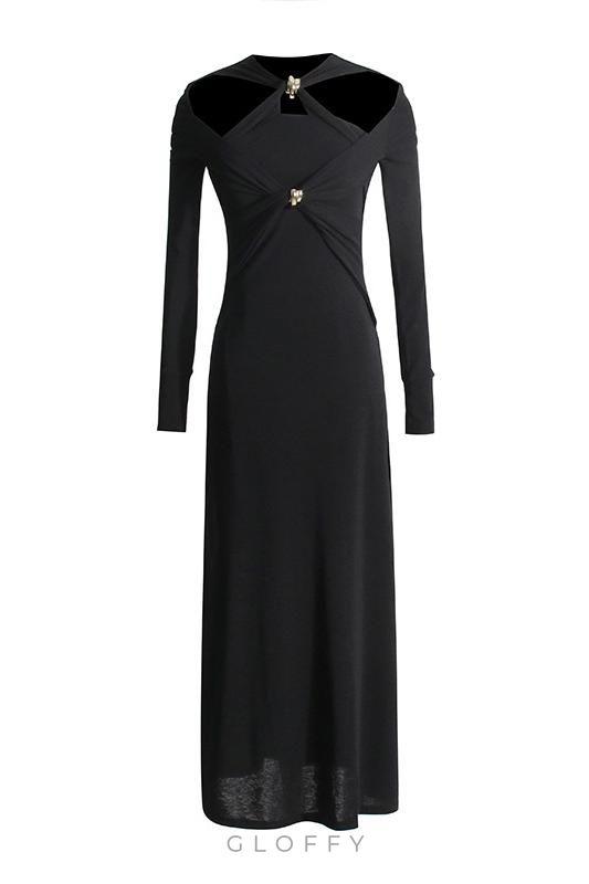 Nita Çapraz Detaylı Midi Elbise