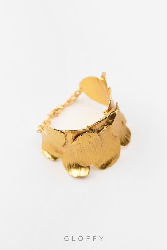 Retro Metal Yaprak Bileklik