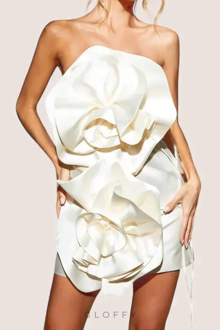 Aurelia Venüs Straplez Mini Elbise