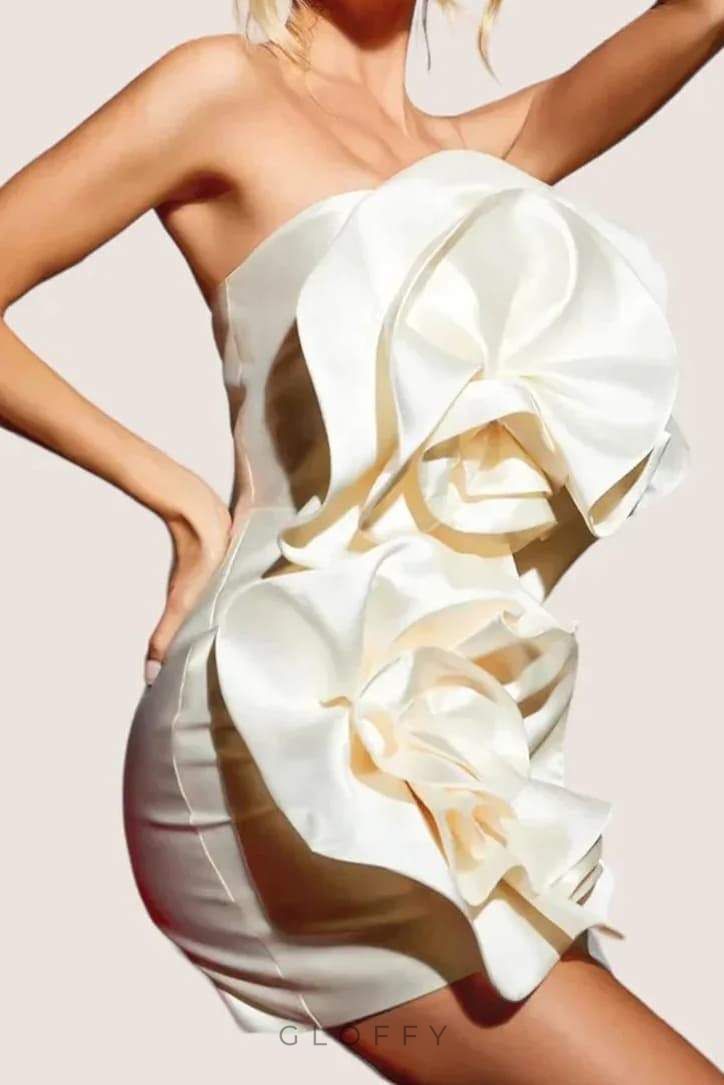 Aurelia Venüs Straplez Mini Elbise